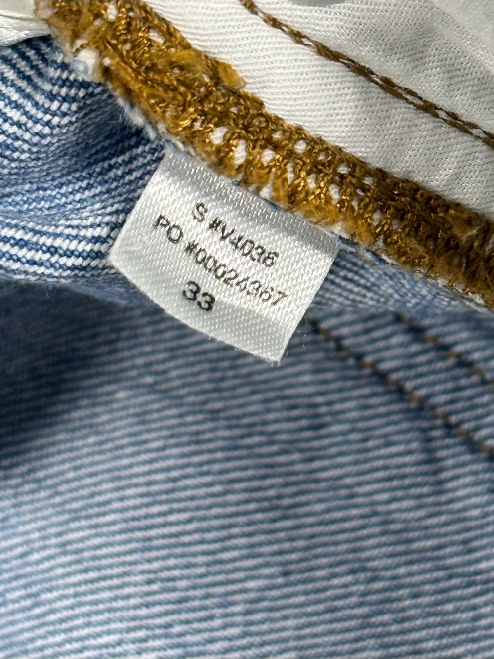 Vuori Vintage Jean Classic Fit Mens Sz 33 Light Wash Stretch Denim Jeans Casual - Picture 9 of 10
